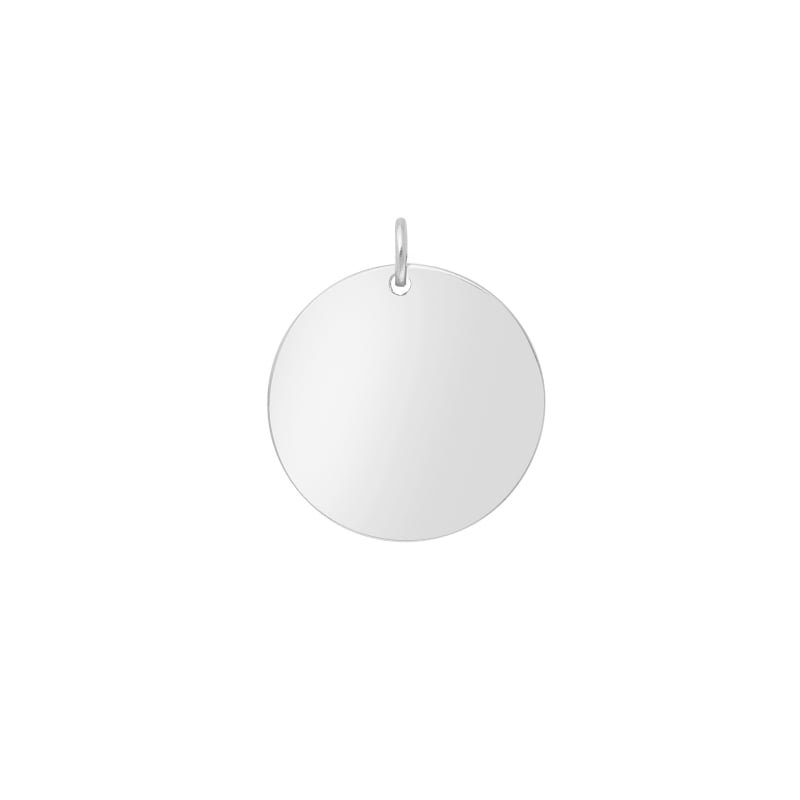 Packshot d'une médaille 20 mm en Argent