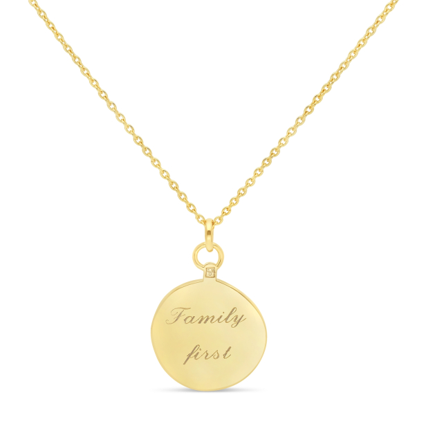 Collier médaille 15 mm arbre de vie Plaqué Or