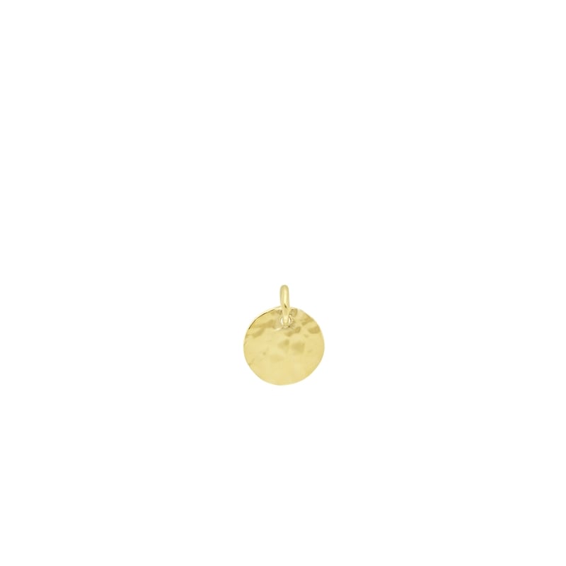 Médaille martelée 10 mm en Plaqué Or