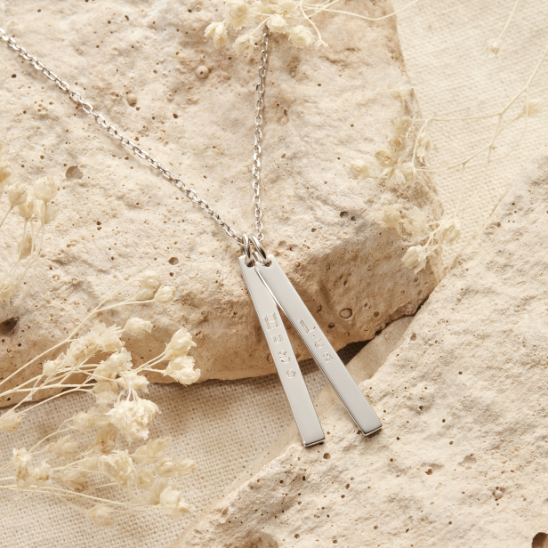 Collier personnalisé double plaques en Argent