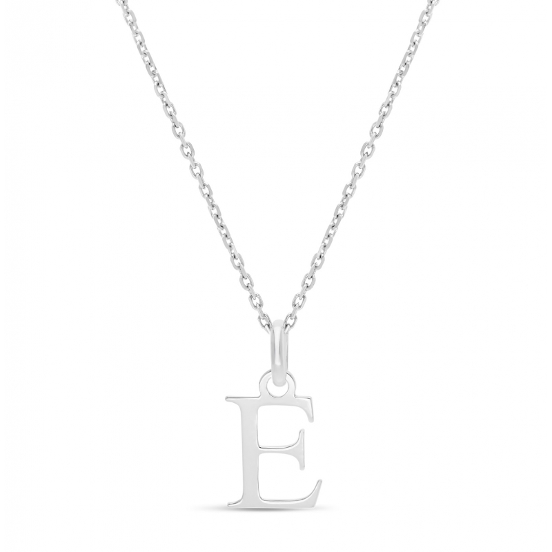 Collier lettre 12 mm en Argent
