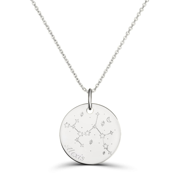 Collier médaille 20 mm astro sagittaire Argent