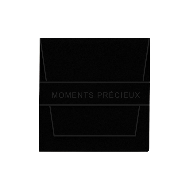 Bracelet homme personnalisé en cuir tressé noir arrondi et boucle noire
