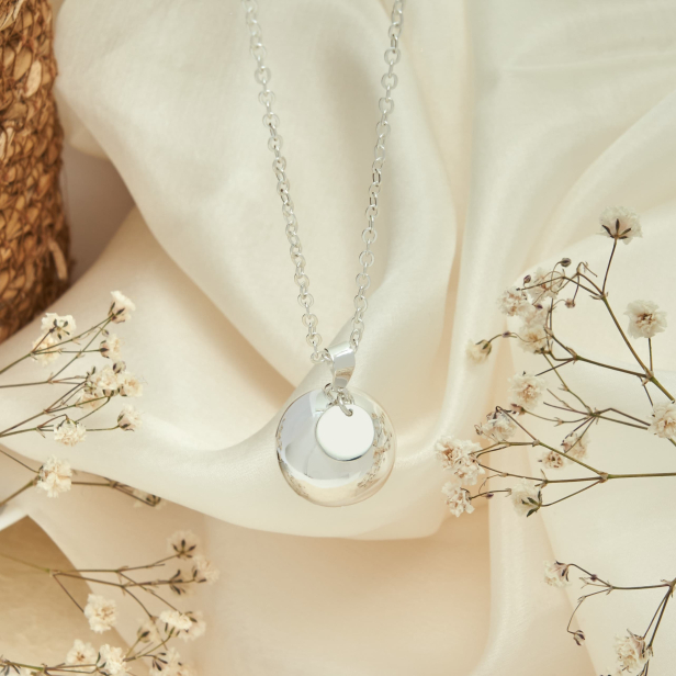 Collier bola personnalisé argent