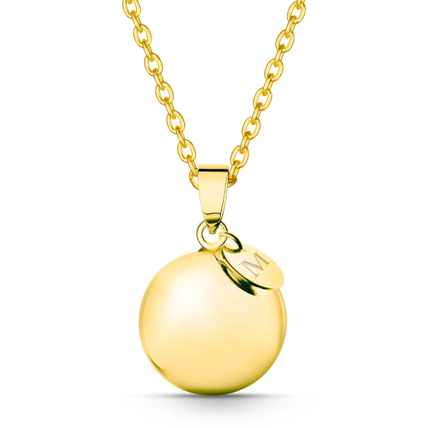 Collier bola personnalisé or jaune