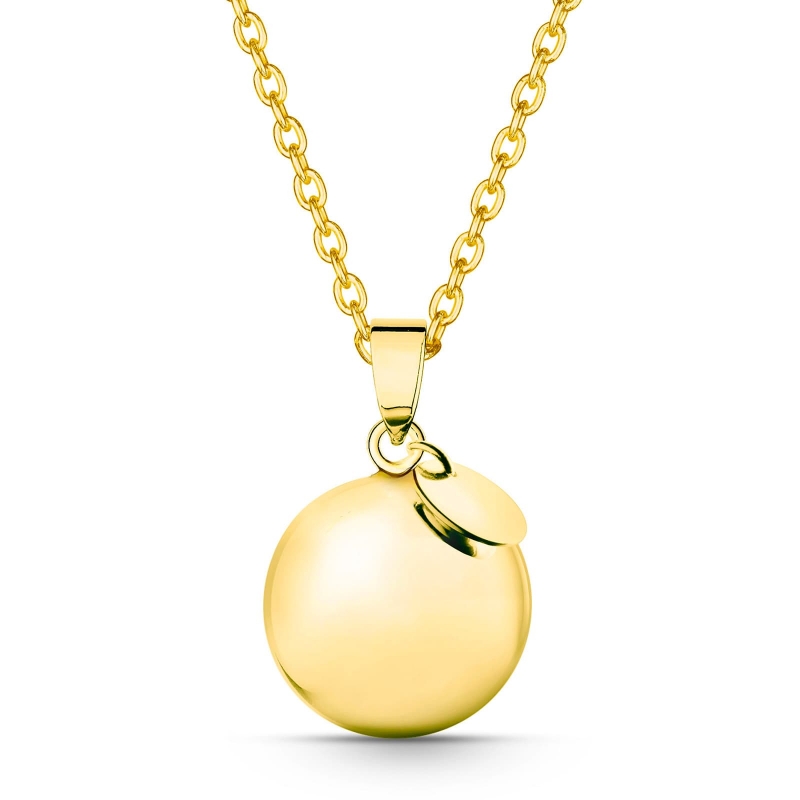 Collier bola personnalisé or jaune