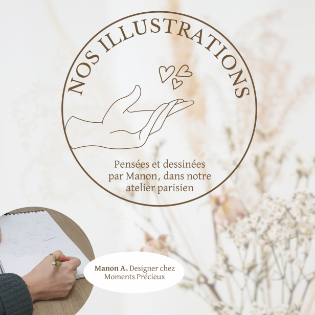 Bijou pensé et dessiné par notre designer, preuve de leur authenticité